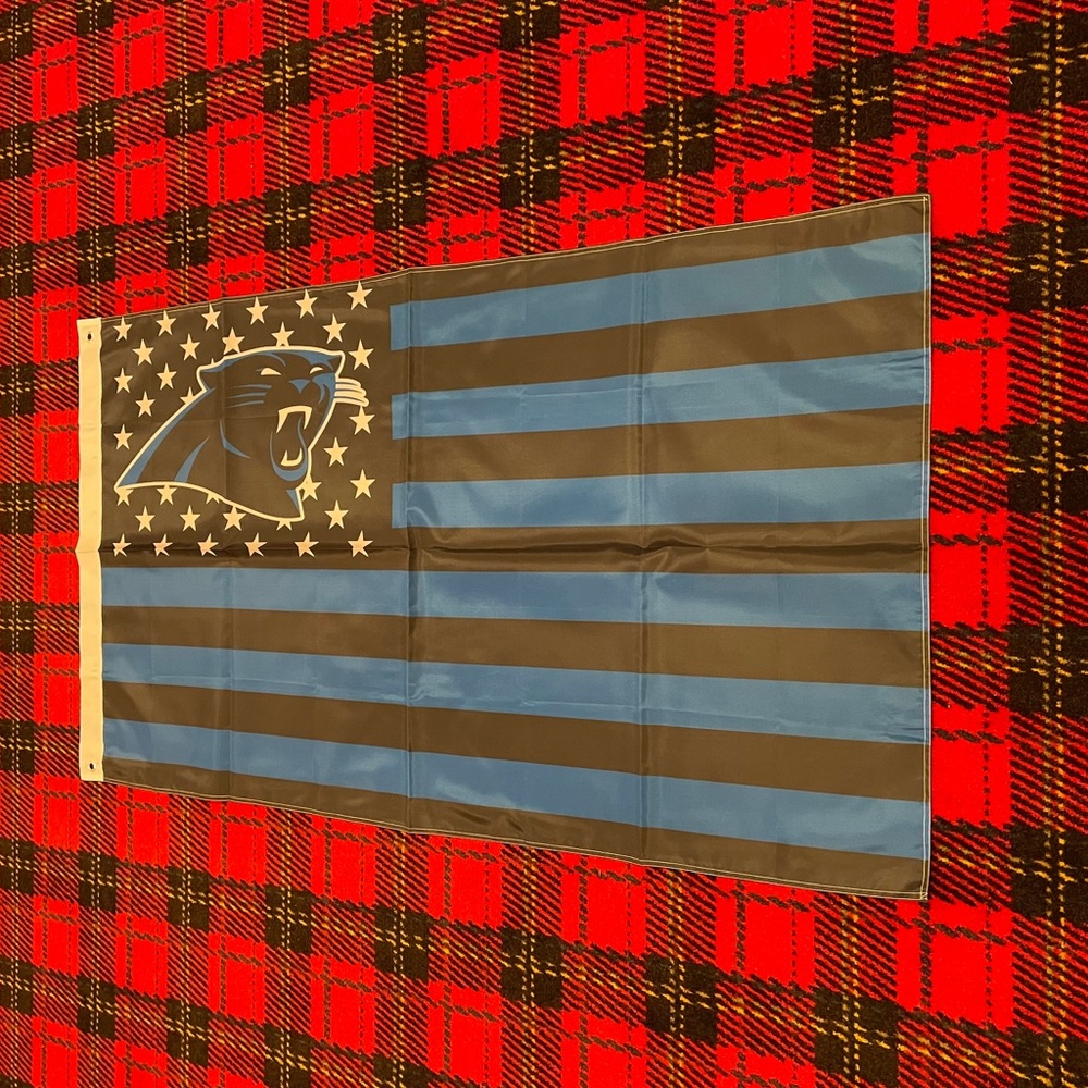 Brand new Carolina Panthers banner flag